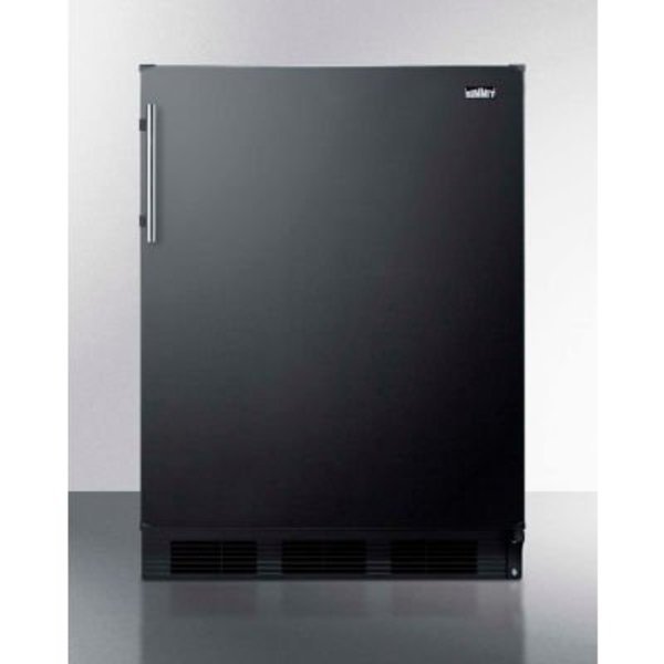 Summit-ADA Compliant Freestanding Refrigerator-Freezer, 5.1 Cu. Ft., 24
